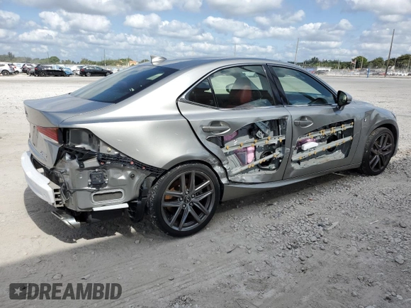 2017 Lexus IS 200t z VIN JTHBA1D28H5049807, wystawiony jako Copart lot #55746585 z przebiegiem 82 984 mil mil oraz Szkoda całkowita • Salvage title. Historia ofert i sprzedaży dostępna na DreamBid. Obrazek 3.
