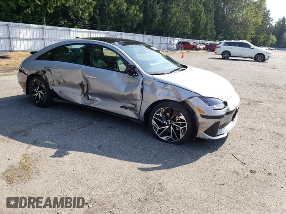 2025 Hyundai Ioniq 6 Limited z VIN KMHM54AC6SA096602, wystawiony jako Copart lot #59052875 z przebiegiem 1 860 mil mil oraz Szkoda całkowita • Salvage title. Historia ofert i sprzedaży dostępna na DreamBid. Obrazek 4.
