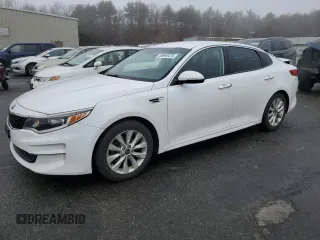 2016 Kia Optima LX z VIN 5XXGT4L32GG001565, wystawiony jako Copart lot #49990475 z przebiegiem 98 803 mil mil oraz Szkoda całkowita • Salvage title. Historia ofert i sprzedaży dostępna na DreamBid. Obrazek 1.