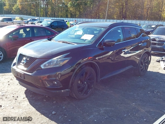 2018 Nissan Murano SL with VIN 5N1AZ2MH0JN162877, listed as a IAAI auction lot 40856044 with 160,950 mi miles. Bid and sale history available at carsss.com. Image 20.