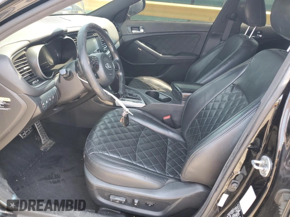 2014 Kia Optima SXL Turbo with VIN 5XXGR4A66EG280687, listed as a Copart auction lot 61647685 with 150,232 mi miles and Salvage title. Bid and sale history available at DreamBid. Image 7.