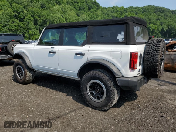 2021 Ford Bronco с VIN 1FMDE5DH7MLA97679, выставлен на аукционе Copart как лот 59857284 с пробегом 33 155 миль миль и Списание • Salvage title. История ставок и продаж доступна на DreamBid. Изображение 2.