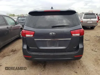 2017 Kia Sedona LX with VIN KNDMB5C16H6314869, listed as a Copart auction lot 58625264 with 132,411 mi miles and Salvage Title. Bid and sale history available at carsss.com. Image 6.