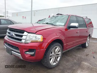 2015 Ford Expedition EL Platinum with VIN 1FMJK1LT0FEF40482, listed as a IAAI auction lot 41283403 with 193,115 mi miles. Bid and sale history available at carsss.com. Image 2.