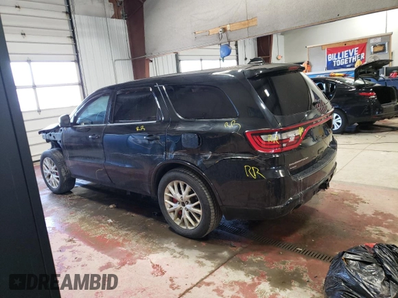 2016 Dodge Durango R/T with VIN 1C4SDJCT8GC394820, listed as a Copart auction lot 50128855 with 126,289 mi miles and Salvage Title. Bid and sale history available at DreamBid. Image 2.