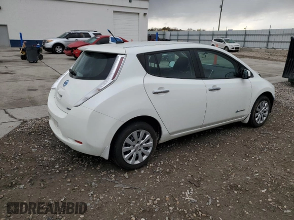 2015 Nissan LEAF S with VIN 1N4AZ0CP9FC314892, listed as a Copart auction lot 50847375 with 108,300 mi miles and Salvage Title. Bid and sale history available at carsss.com. Image 3.