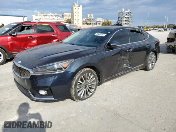 2017 Kia Cadenza Premium with VIN KNALB4J18H5066345, listed as a Copart auction lot 83496164 with 128,045 mi miles and Clean Title. Bid and sale history available at carsss.com. Image 1.