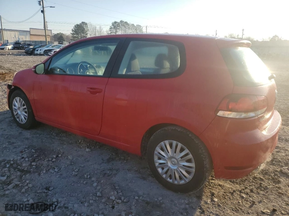 2010 Volkswagen Golf with VIN WVWAA7AJXAW289081, listed as a Copart auction lot 48199925 with 192,923 mi miles and Salvage Title. Bid and sale history available at carsss.com. Image 2.