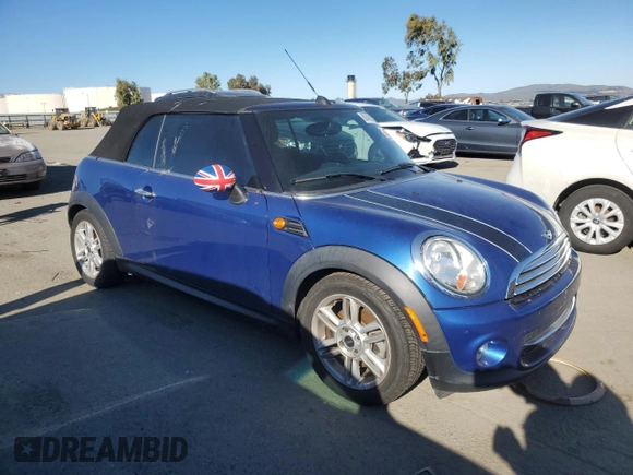 2013 MINI Convertible with VIN WMWZN3C55DT568375, listed as a Copart auction lot 88499325 with 78,360 mi miles and Salvage title. Bid and sale history available at DreamBid. Image 4.