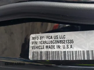 2022 Jeep Grand Cherokee Limited with VIN 1C4RJJBG8N8521335, listed as a IAAI auction lot 41010211 with 45,047 mi miles and . Bid and sale history available at DreamBid. Image 9.