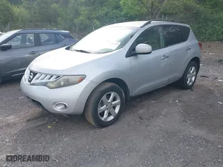 2009 Nissan Murano SL with VIN JN8AZ18W09W121313, listed as a IAAI auction lot 42060585 with 189,754 mi miles. Bid and sale history available at carsss.com. Image 2.