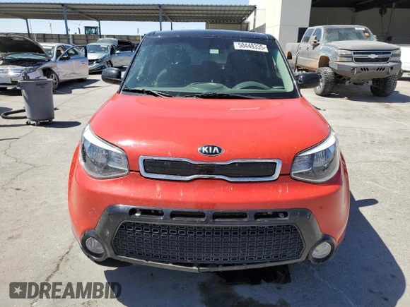 2016 Kia Soul + with VIN KNDJP3A59G7388309, listed as a Copart auction lot 50448335 with 80,673 mi miles and Salvage Title. Bid and sale history available at carsss.com. Image 5.