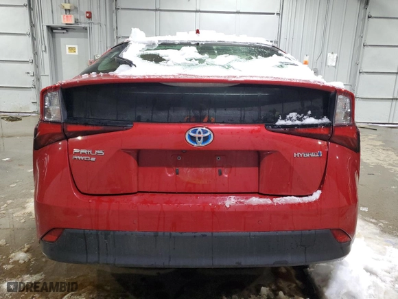 2022 Toyota Prius LE with VIN JTDL9MFU6N3040772, listed as a Copart auction lot 84241014 with 22,377 mi miles and Salvage Title. Bid and sale history available at carsss.com. Image 6.