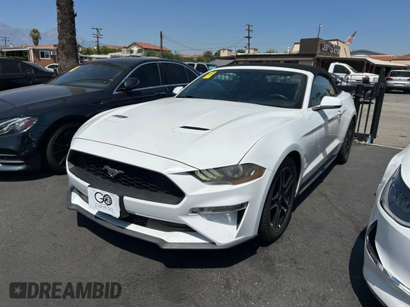 2018 Ford Mustang EcoBoost Premium with VIN 1FATP8UH0J5111777, listed as a Copart auction lot 58871775 with 101,573 mi miles and Clean title. Bid and sale history available at DreamBid. Image 2.