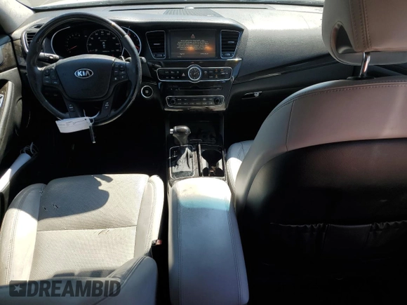 2014 Kia Cadenza Premium with VIN KNALN4D73E5155095, listed as a Copart auction lot 72916254 with 108,262 mi miles and Salvage Title. Bid and sale history available at carsss.com. Image 8.
