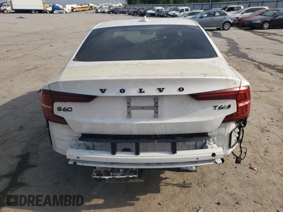 2019 Volvo S60 R-Design with VIN 7JRA22TMXKG012581, listed as a Copart auction lot 63539783 with 0 mi miles. Bid and sale history available at carsss.com. Image 6.