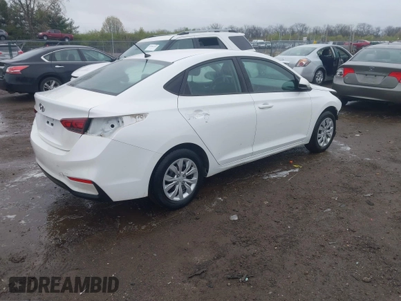 2021 Hyundai Accent SE with VIN 3KPC24A62ME150643, listed as a IAAI auction lot 41979286 with 46,307 mi miles. Bid and sale history available at carsss.com. Image 4.