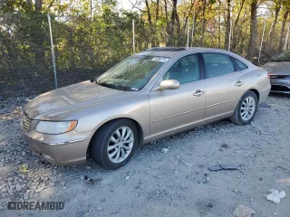 2006 Hyundai Azera SE with VIN KMHFC46F36A049549, listed as a Copart auction lot 75206174 with 82,617 mi miles and Salvage Title. Bid and sale history available at carsss.com. Image 1.