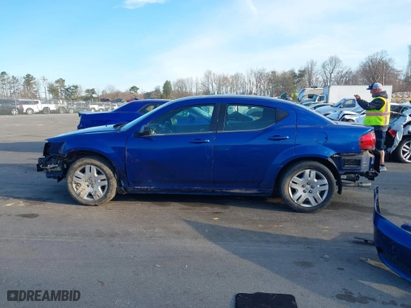 2013 Dodge Avenger SE V6 with VIN 1C3CDZAG9DN750690, listed as a IAAI auction lot 41829477 with 1 mi miles. Bid and sale history available at carsss.com. Image 15.