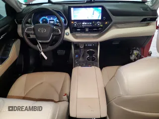 2023 Toyota Highlander L with VIN 5TDKDRAH7PS525652, listed as a Copart auction lot 59927905 with 21,642 mi miles and Salvage title. Bid and sale history available at DreamBid. Image 8.