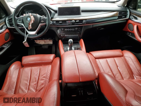 2015 BMW X6 xDrive50i with VIN 5UXKU6C51F0F94180, listed as a Copart auction lot 55306944 with 98,590 mi miles and Salvage Title. Bid and sale history available at carsss.com. Image 8.