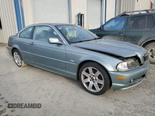 2002 BMW 3 Series 325Ci with VIN WBABN33452PG59471, listed as a Copart auction lot 43534095 with 178,181 mi miles and Salvage title. Bid and sale history available at DreamBid. Image 4.