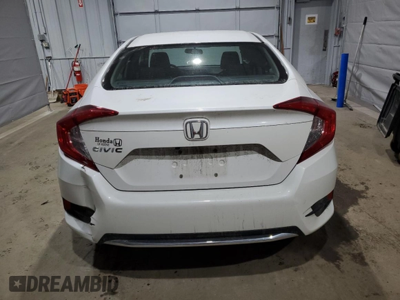 2019 Honda Civic LX with VIN 2HGFC2F61KH560862, listed as a Copart auction lot 50396895 with 55,653 mi miles and Salvage Title. Bid and sale history available at DreamBid. Image 6.