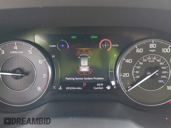 2020 Acura RDX Technology with VIN 5J8TC2H58LL011154, listed as a IAAI auction lot 41938372 with 93,206 mi miles and . Bid and sale history available at DreamBid. Image 7.