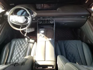 2021 Genesis GV80 with VIN KMUHCESC6MU073951, listed as a Copart auction lot 63617215 with 42,510 mi miles and Salvage title. Bid and sale history available at DreamBid. Image 8.