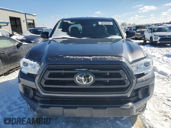 2022 Toyota Tacoma SR with VIN 3TYRZ5CN2NT020227, listed as a Copart auction lot 46265055 with 23,878 mi miles and Salvage title. Bid and sale history available at DreamBid. Image 5.
