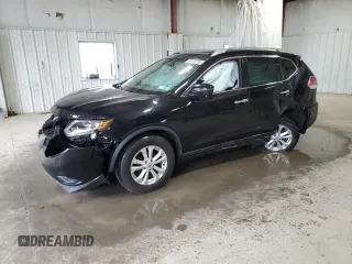 2016 Nissan Rogue SV with VIN 5N1AT2MV0GC873569, listed as a Copart auction lot 53288555 with 0 mi miles and Salvage Title. Bid and sale history available at carsss.com. Image 1.