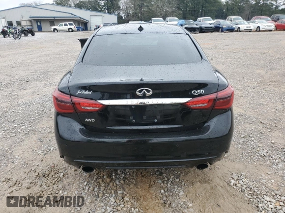 2020 Infiniti Q50 Luxe z VIN JN1EV7AR2LM252670, wystawiony jako Copart lot #45817375 z przebiegiem 69 305 mil mil oraz Szkoda całkowita • Salvage title. Historia ofert i sprzedaży dostępna na DreamBid. Obrazek 6.
