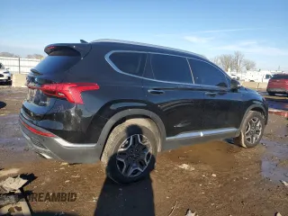 2021 Hyundai Santa Fe Limited with VIN 5NMS4DAL2MH349745, listed as a Copart auction lot 89108145 with 50,417 mi miles and Salvage Title. Bid and sale history available at carsss.com. Image 3.