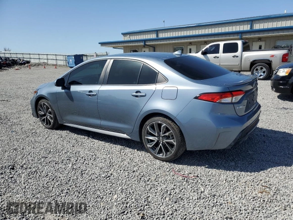 2020 Toyota Corolla SE with VIN 5YFS4RCE4LP042156, listed as a Copart auction lot 52224035 with 27,504 mi miles and Salvage Title. Bid and sale history available at carsss.com. Image 2.