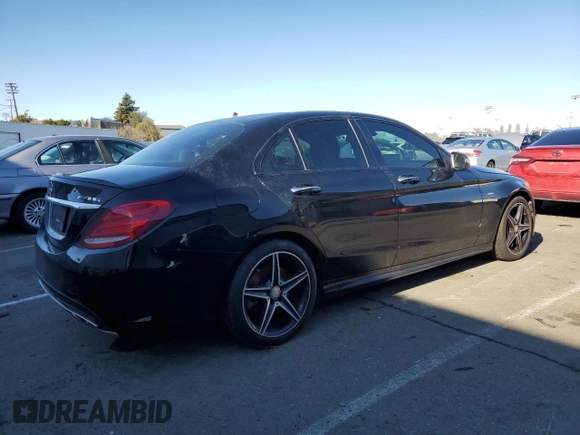 2016 Mercedes-Benz C 450 AMG with VIN 55SWF6EB9GU126292, listed as a Copart auction lot 43667945 with 126,767 mi miles and Clean Title. Bid and sale history available at carsss.com. Image 3.