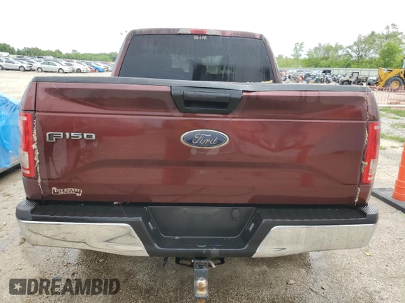 2017 Ford F-150 XL with VIN 1FTEW1EF1HFC21347, listed as a Copart auction lot 54750085 with 174,858 mi miles and Salvage title. Bid and sale history available at DreamBid. Image 6.