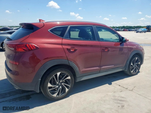 2020 Hyundai Tucson Sport with VIN KM8J33AL8LU163140, listed as a Copart auction lot 54367865 with 135,042 mi miles and Clean Title. Bid and sale history available at carsss.com. Image 3.