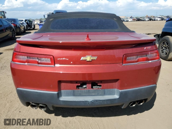 2015 Chevrolet Camaro LT with VIN 2G1FF3D3XF9237830, listed as a Copart auction lot 71110334 with 83,058 mi miles and Salvage Title. Bid and sale history available at carsss.com. Image 6.