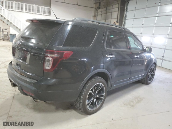 2013 Ford Explorer Sport with VIN 1FM5K8GT2DGB99575, listed as a Copart auction lot 53614495 with 176,328 mi miles and Clean Title. Bid and sale history available at carsss.com. Image 3.