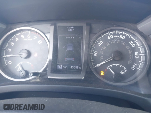 2019 Toyota Tacoma SR with VIN 3TMCZ5AN7KM251625, listed as a IAAI auction lot 42527478 with 45,689 mi miles and . Bid and sale history available at DreamBid. Image 15.
