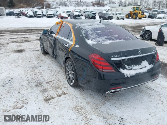 2019 Mercedes-Benz S 560 with VIN WDDUG8GB5KA433531, listed as a IAAI auction lot 41393877 with 106,653 mi miles and . Bid and sale history available at carsss.com. Image 3.