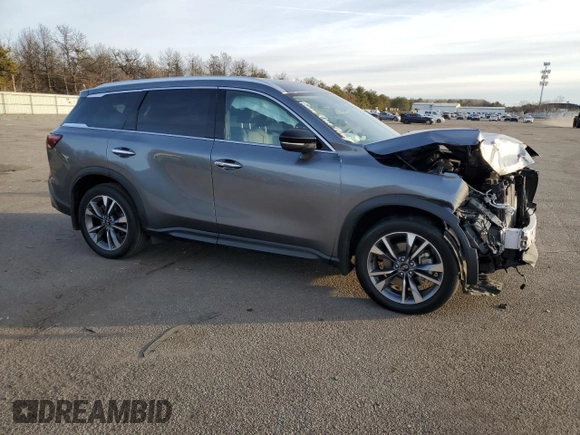 2024 Infiniti QX60 Luxe с VIN 5N1DL1FS5RC343854, выставлен на аукционе Copart как лот 43956085 с пробегом 15 750 миль миль и Списание • Salvage title. История ставок и продаж доступна на DreamBid. Изображение 4.