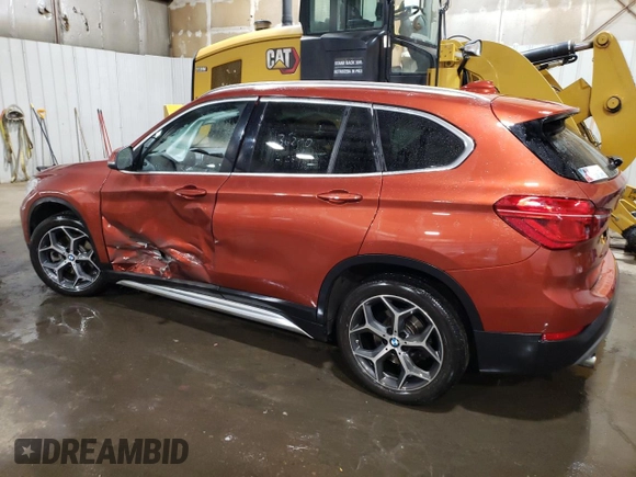 2018 BMW X1 xDrive28i with VIN WBXHT3C37J5L25365, listed as a Copart auction lot 50056365 with 36,200 mi miles and Salvage Title. Bid and sale history available at carsss.com. Image 2.
