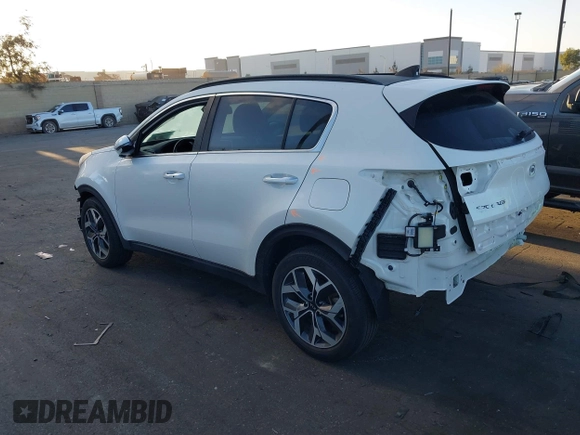 2021 Kia Sportage EX с VIN KNDPN3AC2M7854124, выставлен на аукционе IAAI как лот 41802946 с пробегом 27 420 миль миль и . История ставок и продаж доступна на DreamBid. Изображение 3.