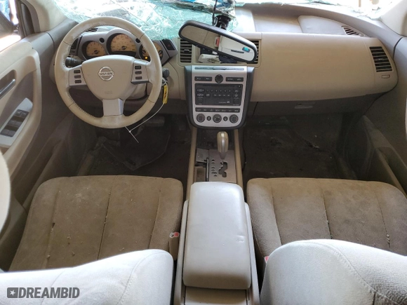 2005 Nissan Murano S with VIN JN8AZ08W55W435205, listed as a Copart auction lot 71712194 with 0 mi miles and Salvage Title. Bid and sale history available at carsss.com. Image 8.