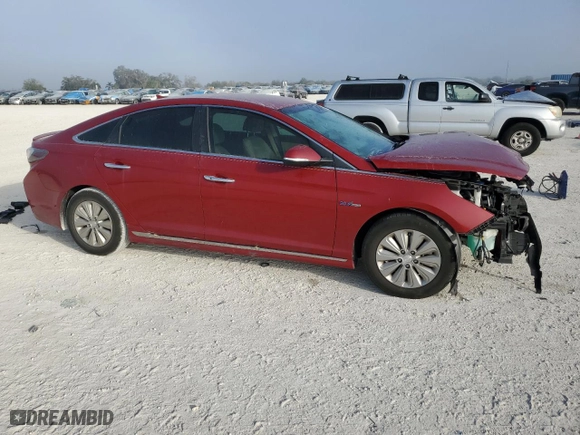 2016 Hyundai Sonata Hybrid SE with VIN KMHE24L16GA024377, listed as a Copart auction lot 44465865 with 0 mi miles and Salvage Title. Bid and sale history available at carsss.com. Image 4.