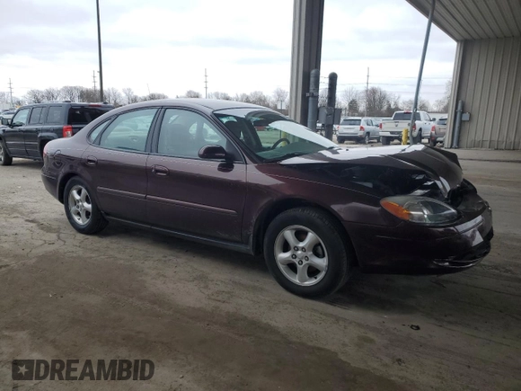 2000 Ford Taurus SE with VIN 1FAFP53U1YG262412, listed as a Copart auction lot 50383705 with 166,541 mi miles and Salvage Title. Bid and sale history available at DreamBid. Image 4.