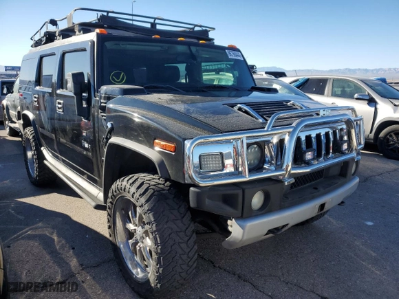 2008 Hummer H2 SUV with VIN 5GRGN238X8H106240, listed as a Copart auction lot 86766444 with 158,590 mi miles and Salvage Title. Bid and sale history available at carsss.com. Image 4.