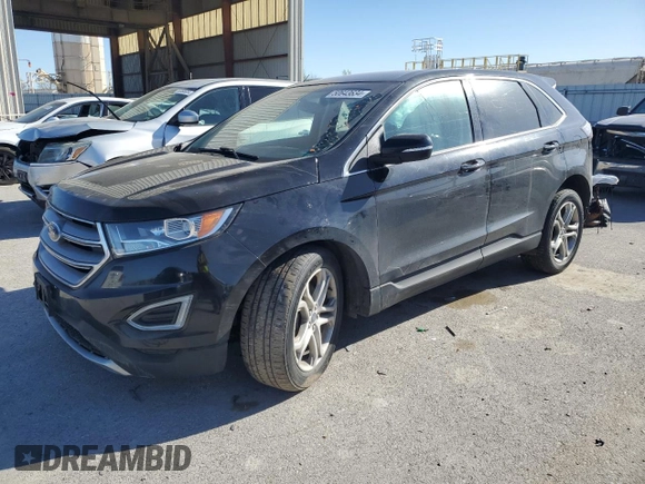 2017 Ford Edge Titanium with VIN 2FMPK4K93HBC03806, listed as a Copart auction lot 50643634 with 136,573 mi miles and Salvage Title. Bid and sale history available at carsss.com. Image 1.