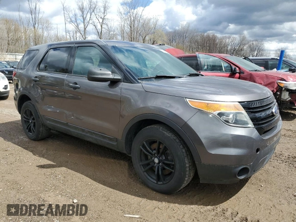 2015 Ford Utility Police Interceptor with VIN 1FM5K8AR9FGB61356, listed as a Copart auction lot 53762895 with 163,215 mi miles and Clean Title. Bid and sale history available at carsss.com. Image 4.